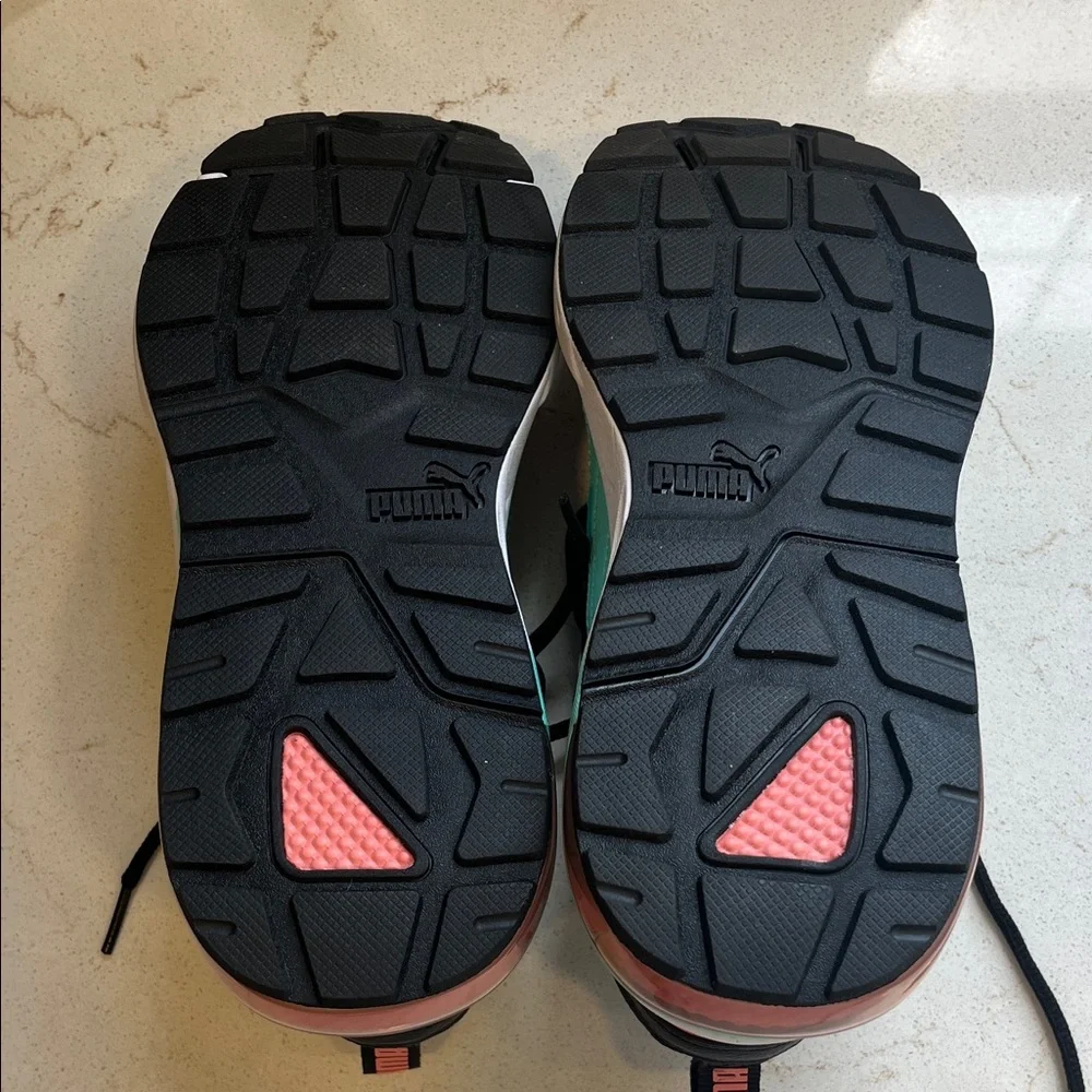 Puma Women's Sneakers in Black, Coral, and Mint - Picture 4 of 5